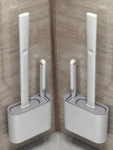 Wall Mounted Silicone Toilet Brush Set